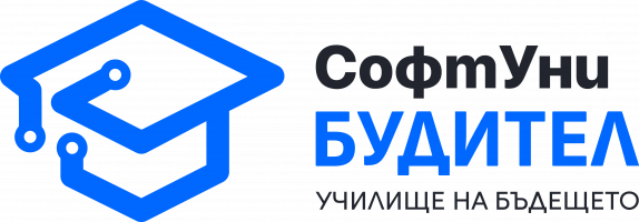 Лого на ЧПГДН "СофтУни БУДИТЕЛ"